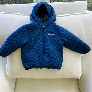 Columbia Reversible Down Coat. 12-18 month.
